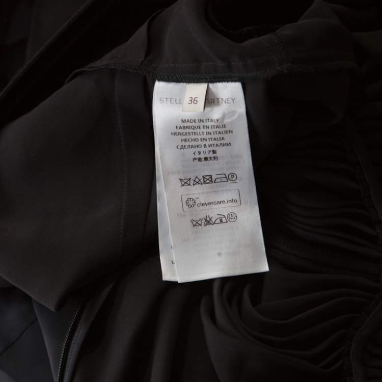 Pre Owned Stella McCartney Black Satin Embellished Morgane Aio Jumpsuit XS