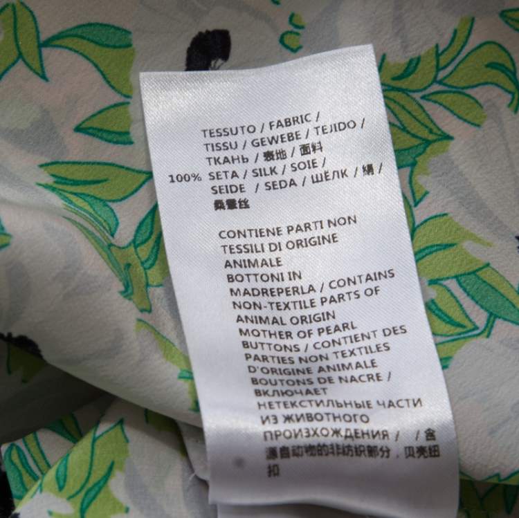 مملوكة مسبقًا Stella McCartney Multicolor Floral Printed Silk Long Sleeve Eva Blouse S