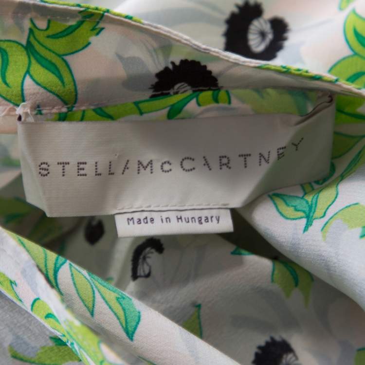 مملوكة مسبقًا Stella McCartney Multicolor Floral Printed Silk Long Sleeve Eva Blouse S