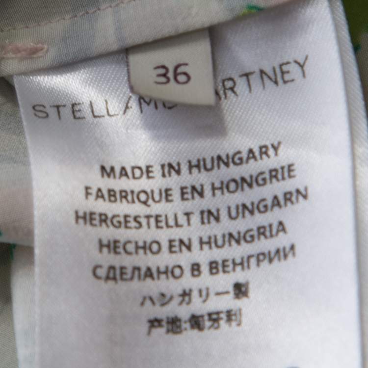 مملوكة مسبقًا Stella McCartney Multicolor Floral Printed Silk Long Sleeve Eva Blouse S