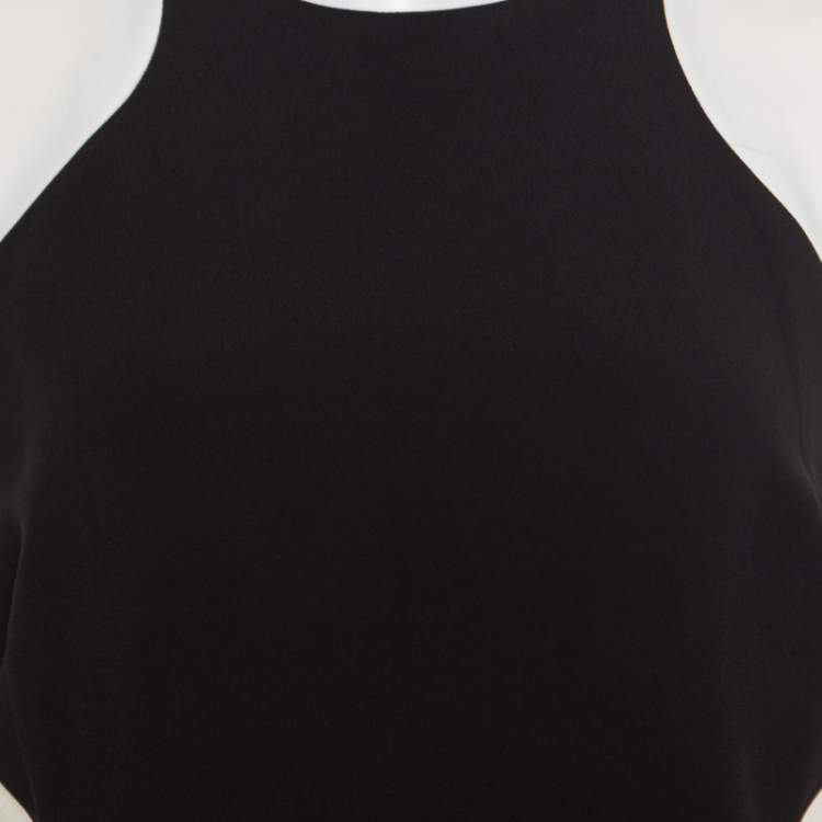 Pre Owned Stella McCartney Monochrome Long Sleeve Sheath Dress M