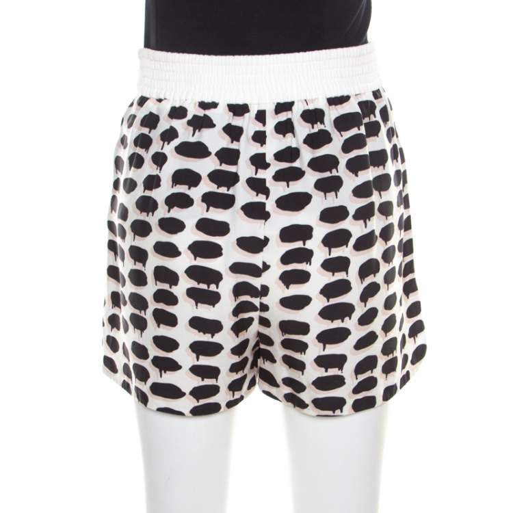 Pre Owned Stella McCartney Multicolor Speech Balloon Printed Shorts S
