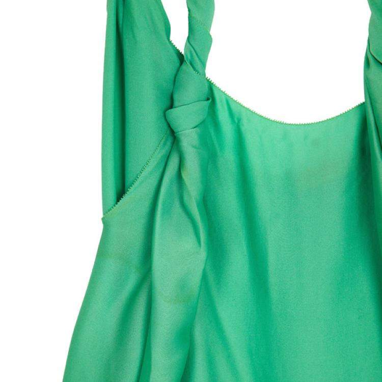 Pre Owned Stella McCartney Silk Drawstring Top S