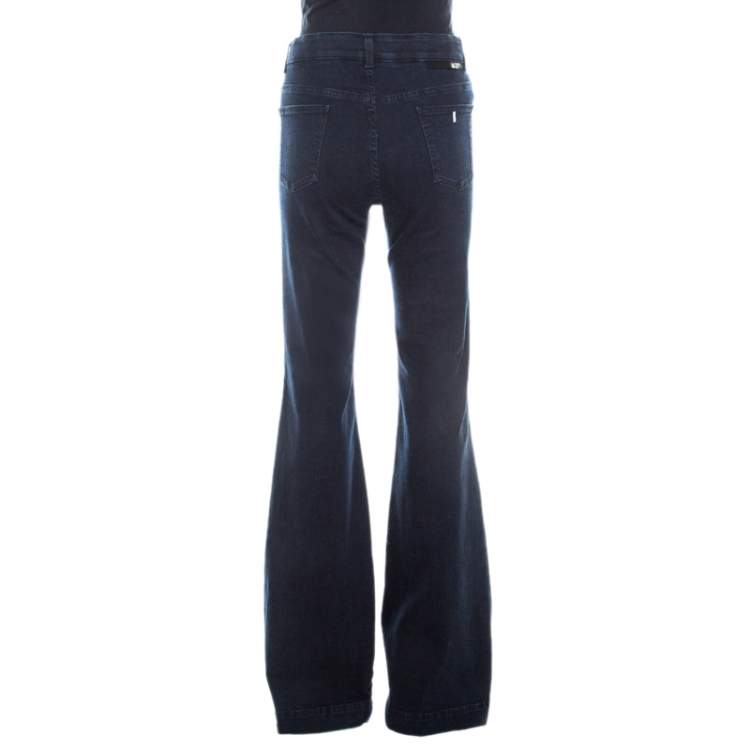 Pre Owned Stella McCartney Navy Blue Denim Flared Jeans L 