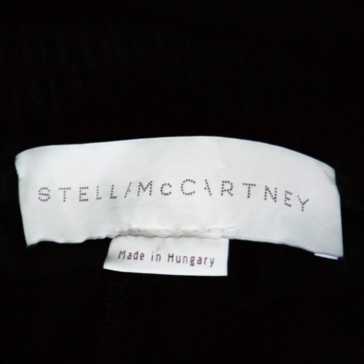 Pre Owned Stella McCartney Black Cady Bottom Zip Detail Tamara Trousers M