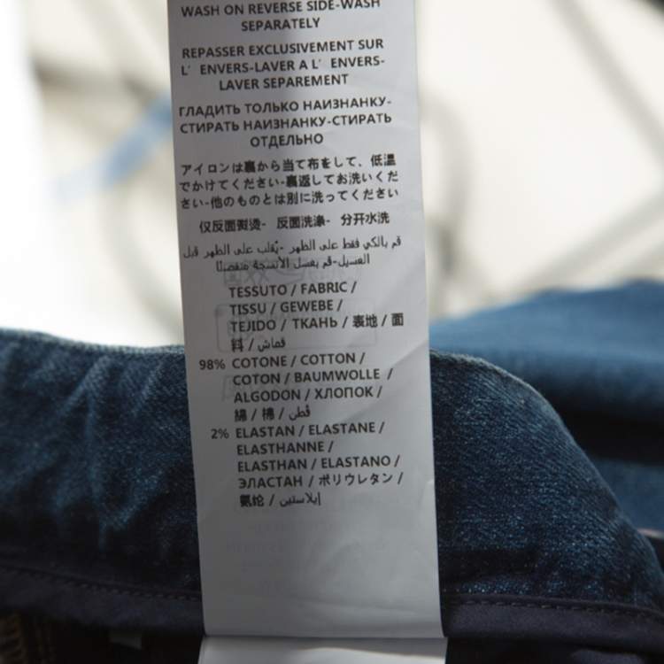 Pre Owned Stella McCartney Blue Denim Shirred Detail April Jeans M