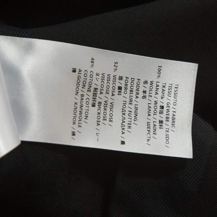 Pre Owned Stella McCartney Black Wool Vest M