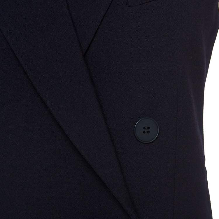 مملوكة مسبقًا Stella McCartney Navy Blue Wool Double Breasted Vest S