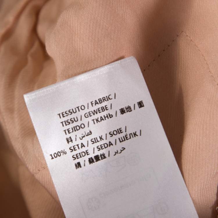 Pre Owned Stella McCartney Blush Pink Silk Wide Leg Eden Trousers XS