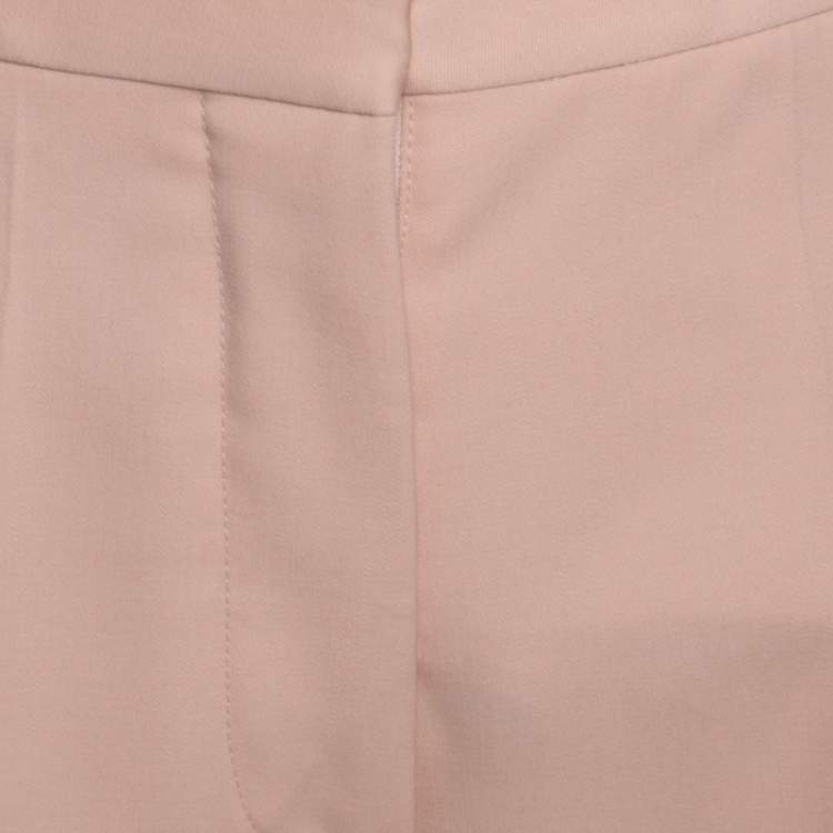 Pre Owned Stella McCartney Blush Pink Silk Wide Leg Eden Trousers XS
