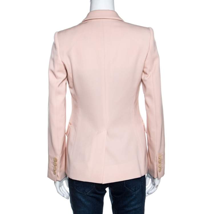 Pre Owned Stella McCartney Blush Pink Silk Ingrid Blazer XS