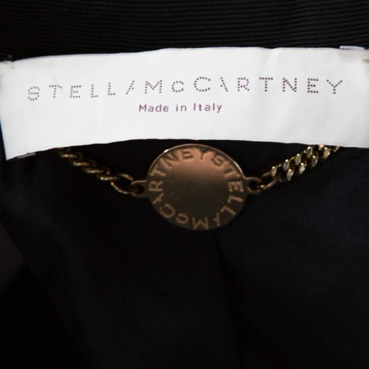 Pre Owned Stella McCartney Black Wool Tuxedo Jacket S