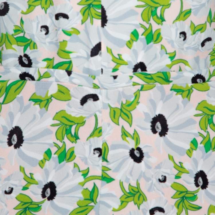Pre Owned Stella McCartney Multicolor Floral Print Crepe Jumpsuit S