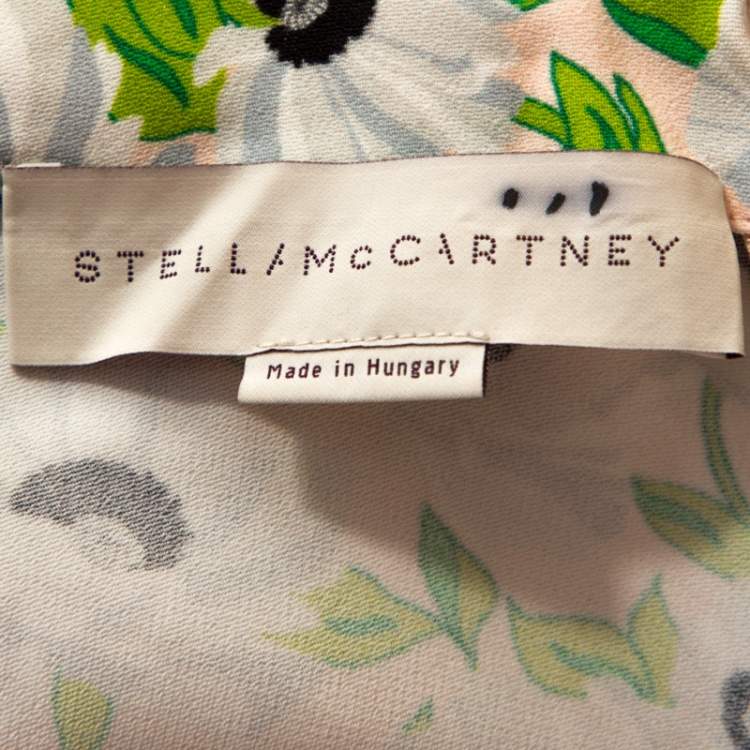 Pre Owned Stella McCartney Multicolor Floral Print Crepe Jumpsuit S