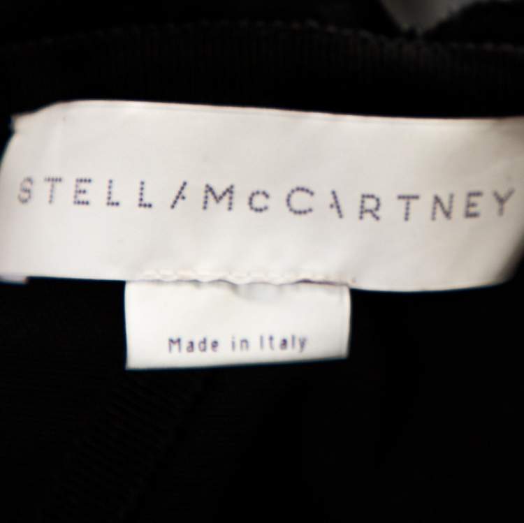 Pre Owned Stella McCartney Black Lace Bow Detail Strapless Dress S