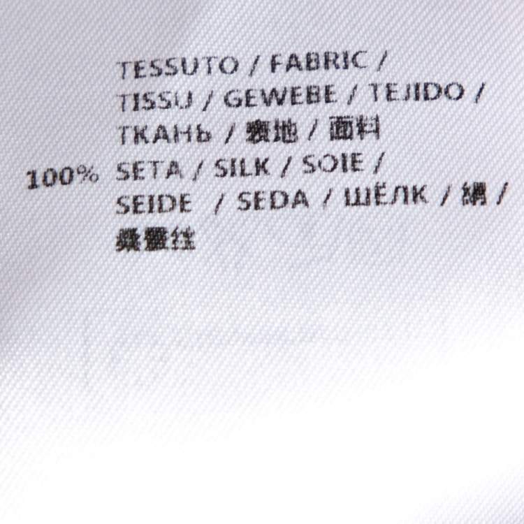 مملوكة مسبقًا  Stella McCartney Cream Wild Cat Printed Silk Elasticized Waist Christine Pants M