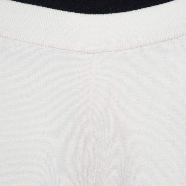 Pre Owned Stella McCartney Ivory Wool Blend Wide Leg Culottes S