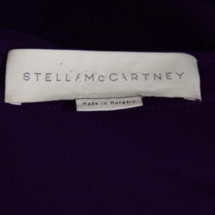 Pre Owned Stella McCartney Purple Silk Estelle Blouse XS