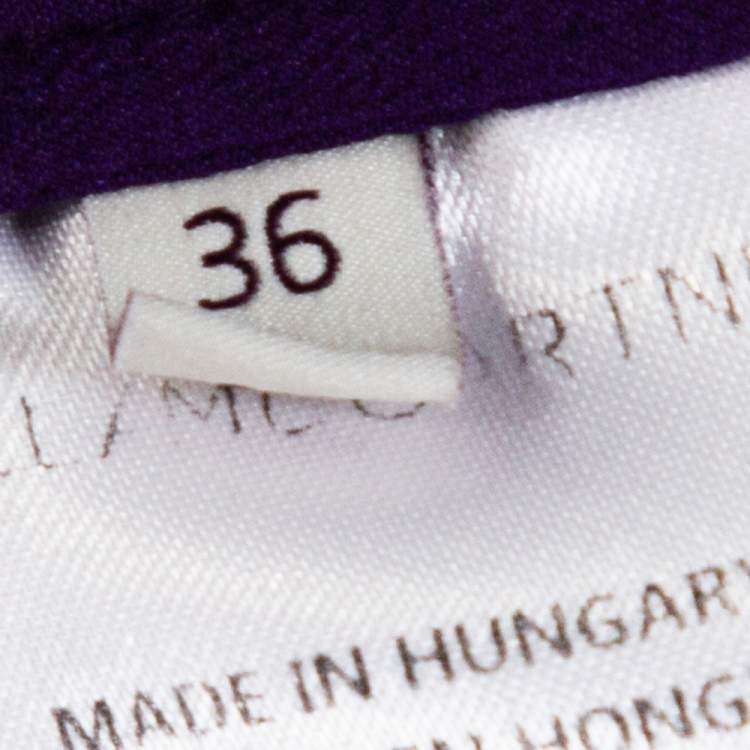 Pre Owned Stella McCartney Purple Silk Estelle Blouse XS