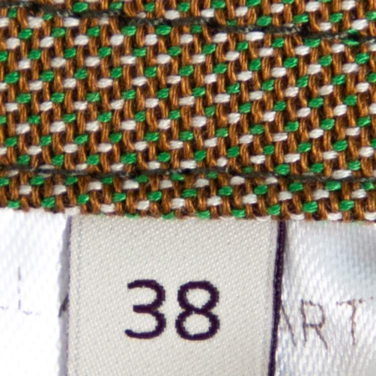مملوكة مسبقًا Stella McCartney Green Canvas Belted Vest S