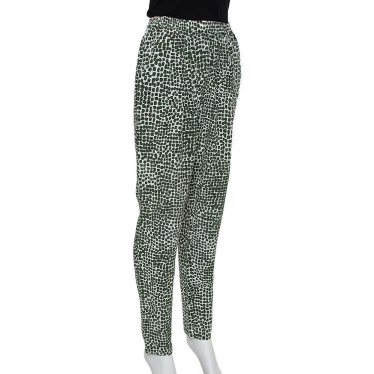 Boutique STELLA MCCARTNEY Prince of wales black and white checked wool pants  Retail price $560 Size 38