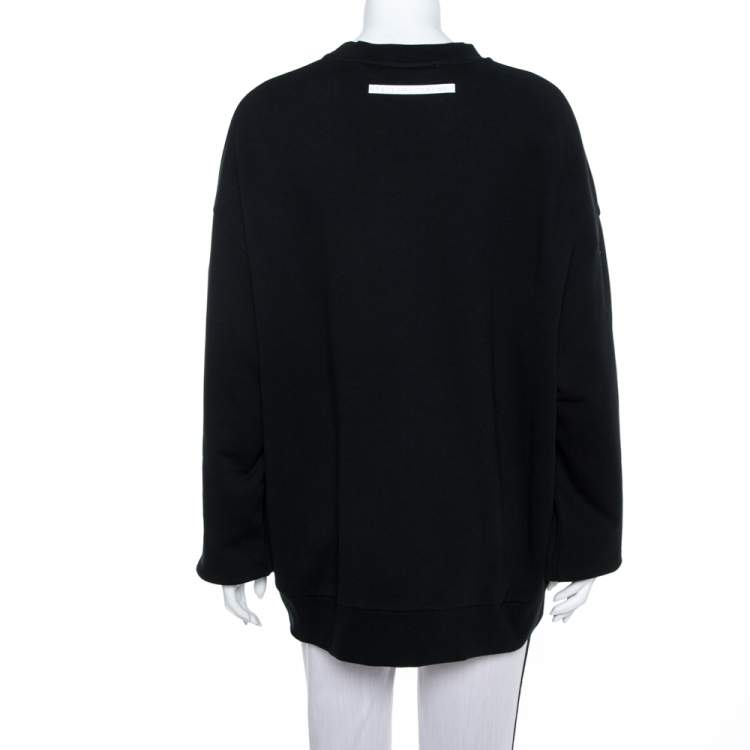 Pre Owned Stella McCartney The Beatles Black Cotton All Together Now Embroidered Sweatshirt M