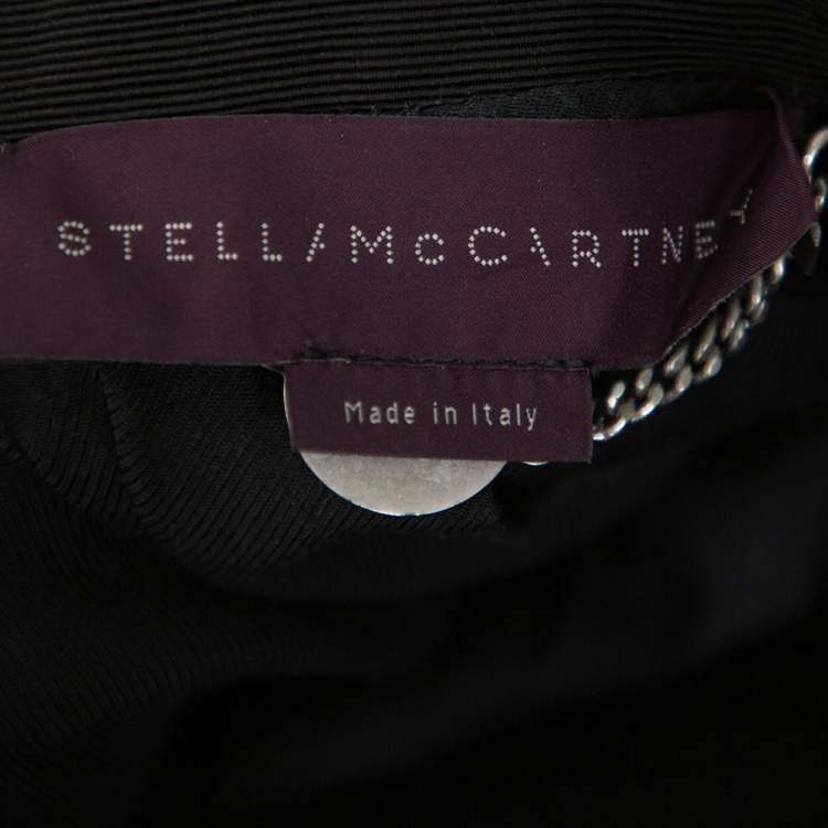 مملوكة مسبقًا Stella McCartney Midnight Blue Wool Contrast Trim Detail Mathilda Blazer L