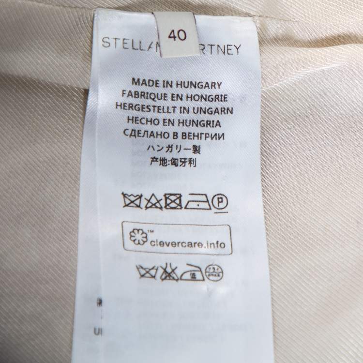 Pre Owned Stella McCartney Gold/White Paisley Brocade Mini Wrap Skirt S