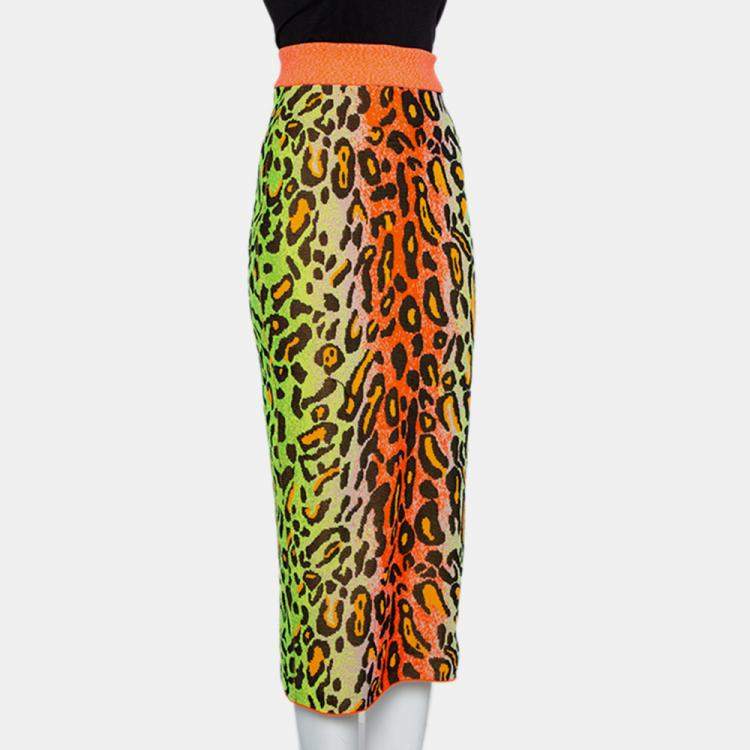 Zebra print skirt neon sale