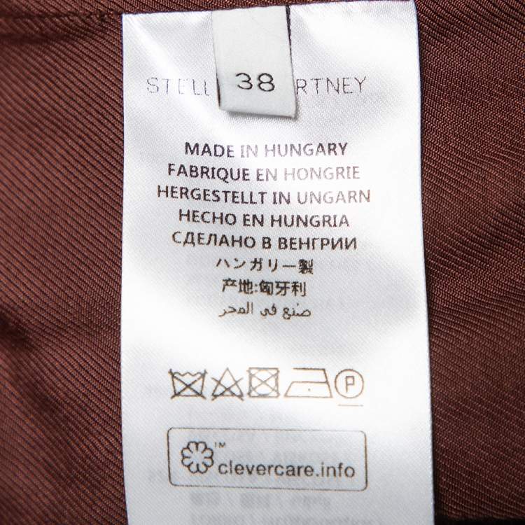 Pre Owned Stella McCartney Burgundy Wool Iris Suit S