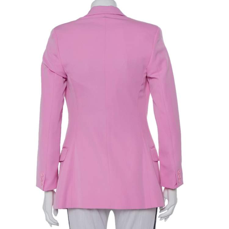 مملوكة مسبقًا Stella McCartney Pink  Wool Double Breasted Blazer S