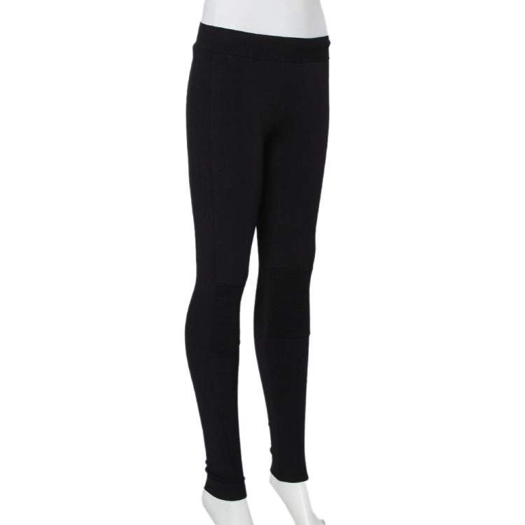 Pre Owned Stella McCartney Black Knit Leggings S