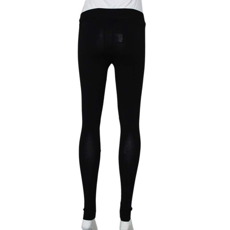 Pre Owned Stella McCartney Black Knit Leggings S