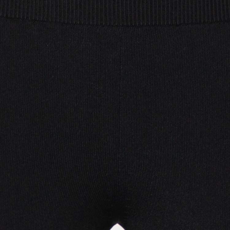 Pre Owned Stella McCartney Black Knit Leggings S