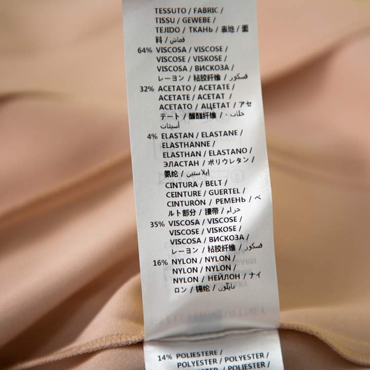 Pre Owned Stella McCartney Light Pink Crepe Keyhole Neck Detail Skater Dress S