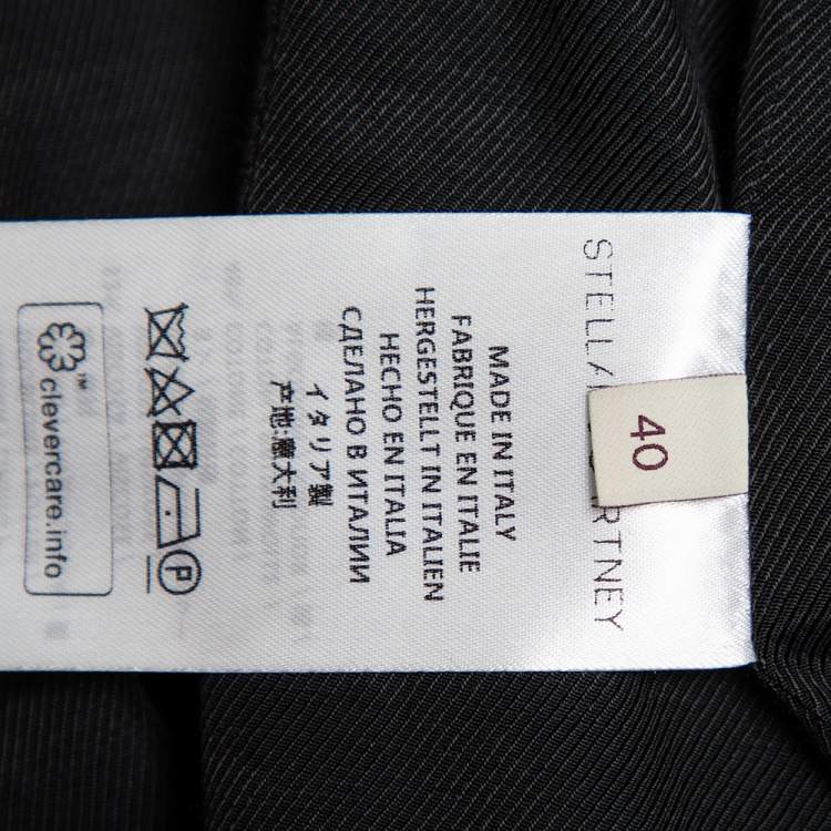 �مملوكة مسبقًا Stella McCartney Black Wool Sleeveless Long Blazer Jacket S