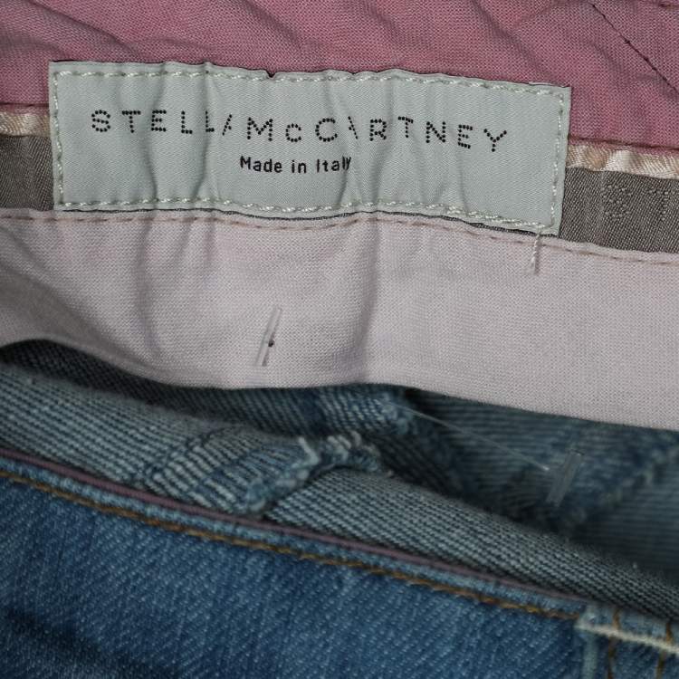 Pre Owned Stella McCartney Blue Denim Flared Leg Jeans L