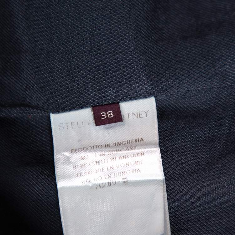 Pre Owned Stella McCartney Navy Blue Wool Blazer & Tapered Leg Pants S