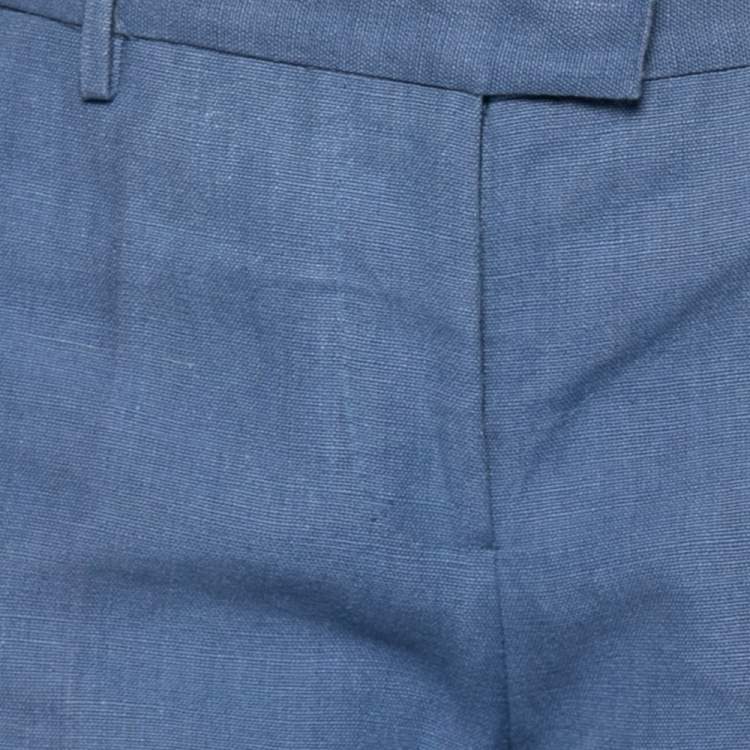 Pre Owned Stella McCartney Blue Hemp Formal Pants M