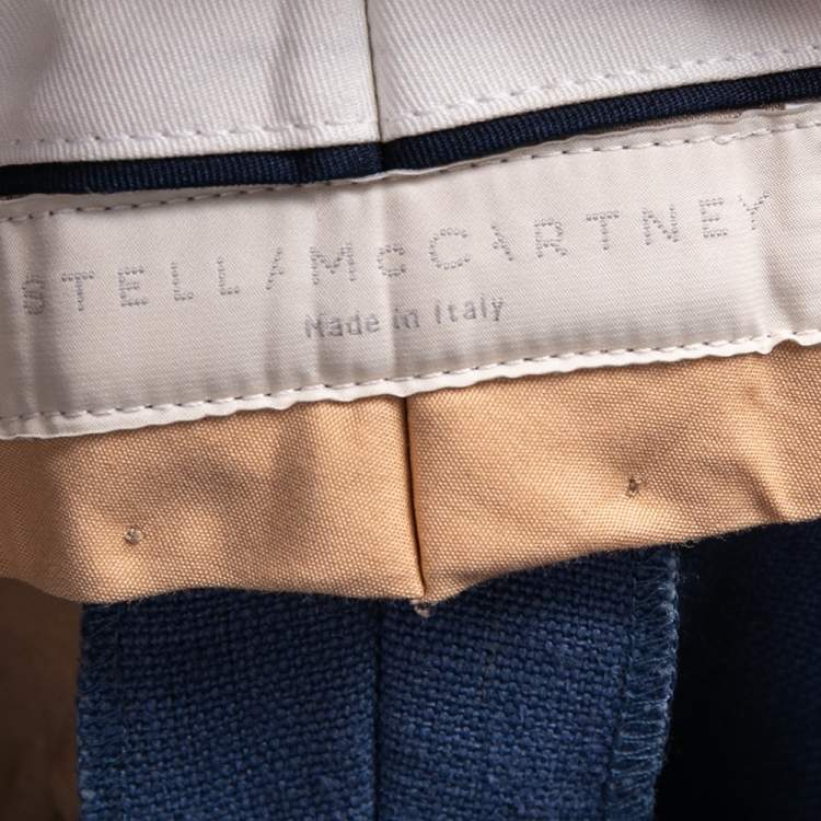 Pre Owned Stella McCartney Blue Hemp Formal Pants M