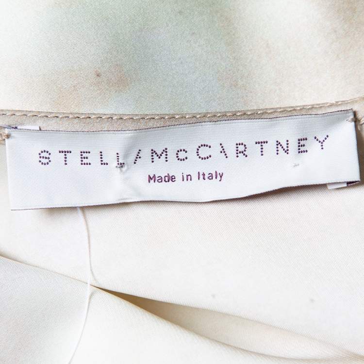 Pre Owned Stella McCartney Multicolor Garden Printed Silk Shift Dress M