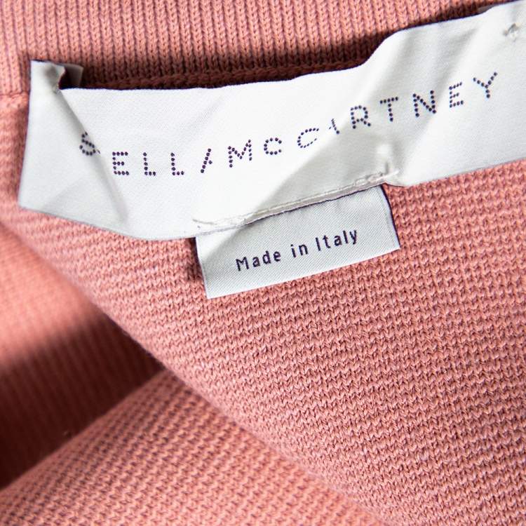 Pre Owned Stella McCartney Pale Pink Wool Knit Pencil Skirt S