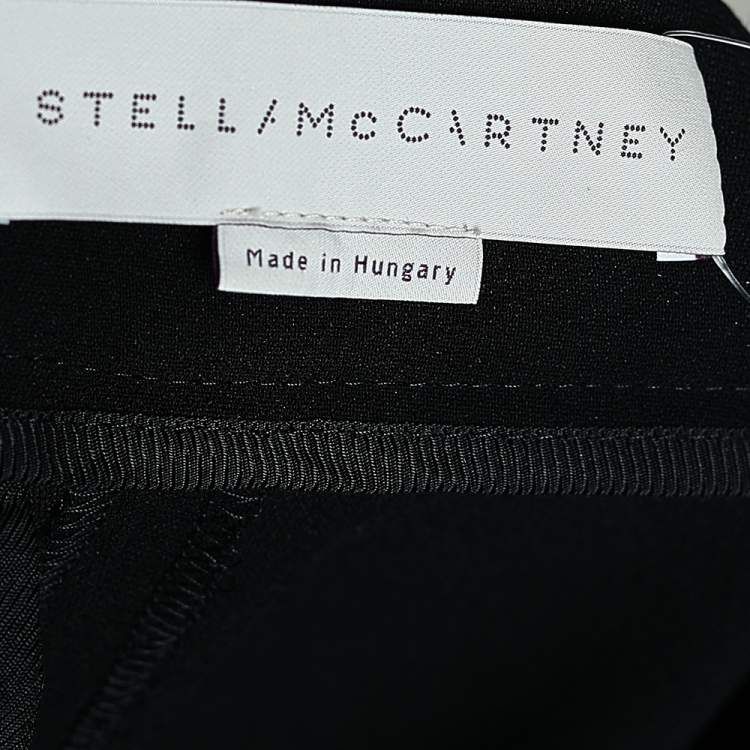 Pre Owned Stella McCartney Black Crepe Tapered Leg Cropped Pants XS