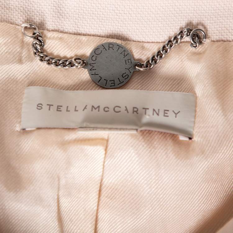 Pre Owned Stella McCartney Pink Wool Single Breasted Iris Blazer L