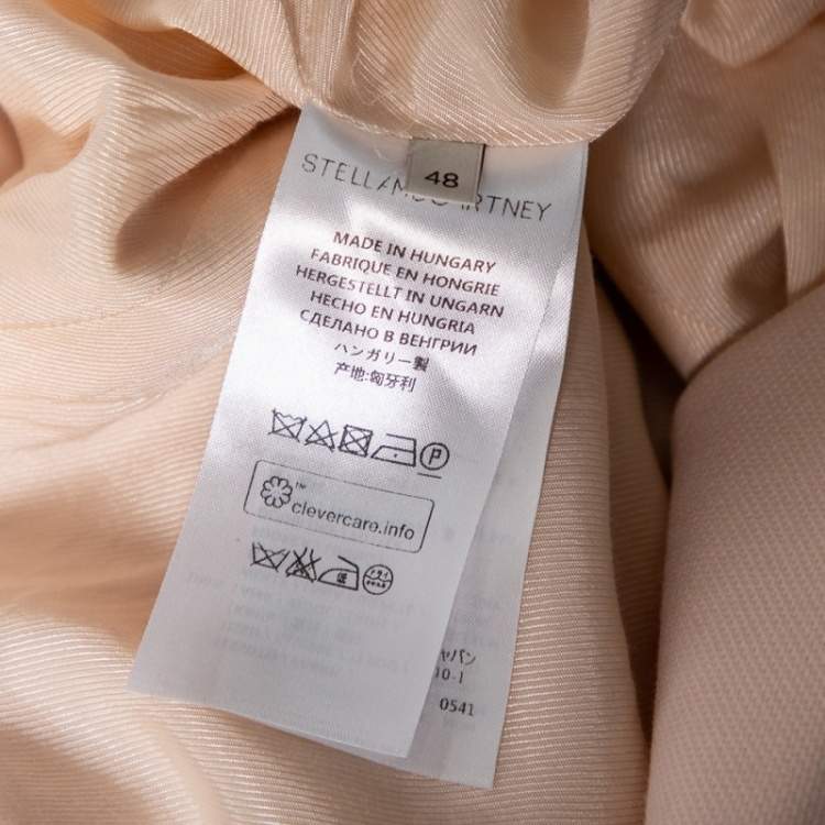 Pre Owned Stella McCartney Pink Wool Single Breasted Iris Blazer L