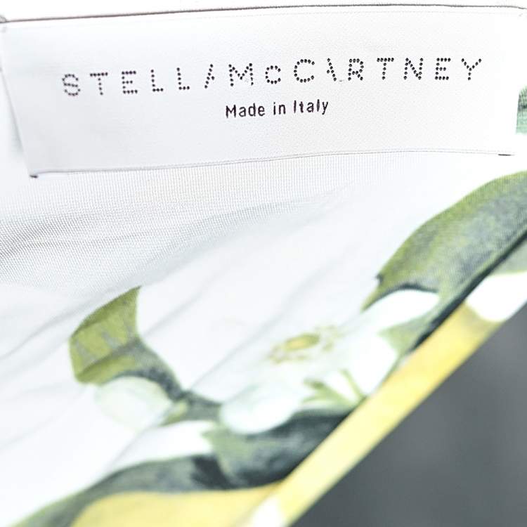 Pre Owned Stella McCartney Multicolored Citrus Printed Silk Blouse L