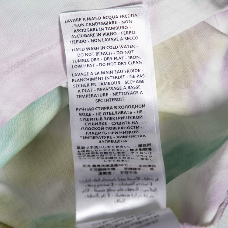 Pre Owned Stella McCartney Multicolored Tie-Dye Printed Cotton Short Sleeve T-Shirt S