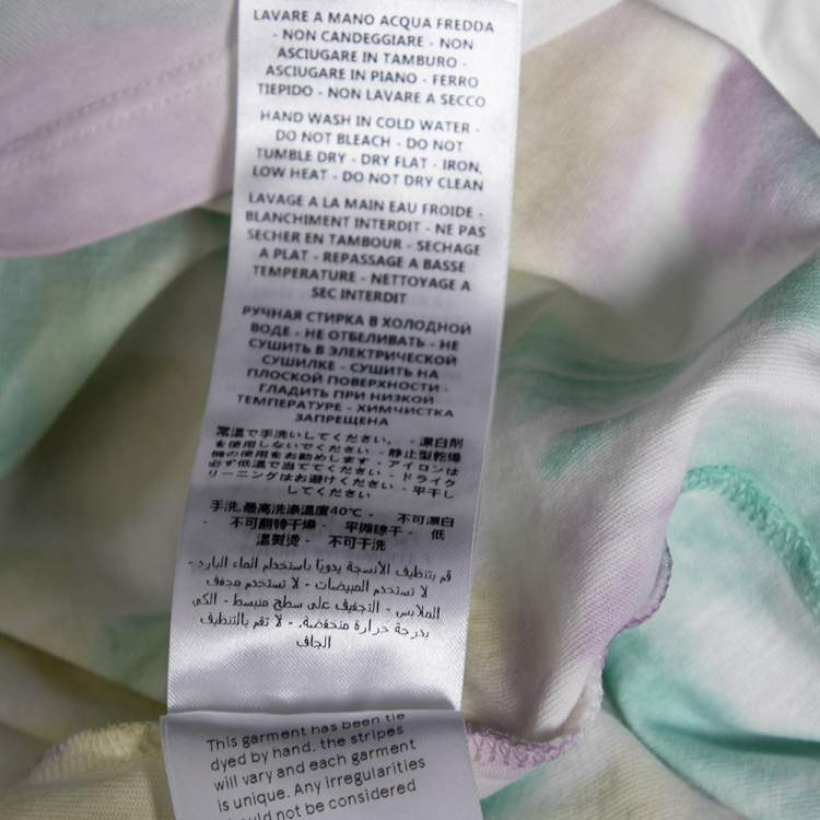 Pre Owned Stella McCartney Multicolored Tie-Dye Printed Cotton Short Sleeve T-Shirt S