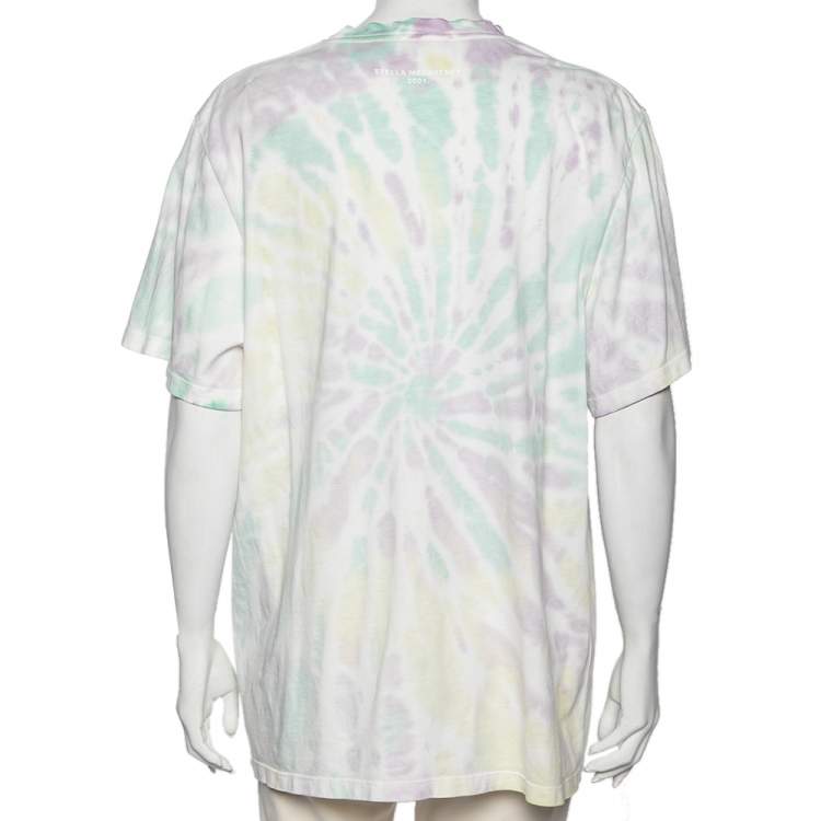 Pre Owned Stella McCartney Multicolored Tie-Dye Printed Cotton Short Sleeve T-Shirt S