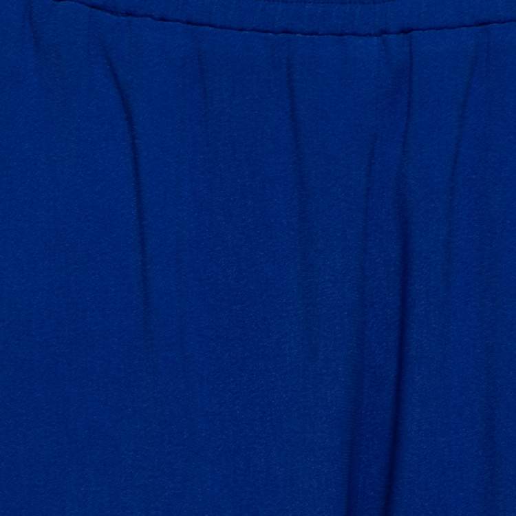 Pre Owned Stella McCartney Blue Crepe Trousers M
